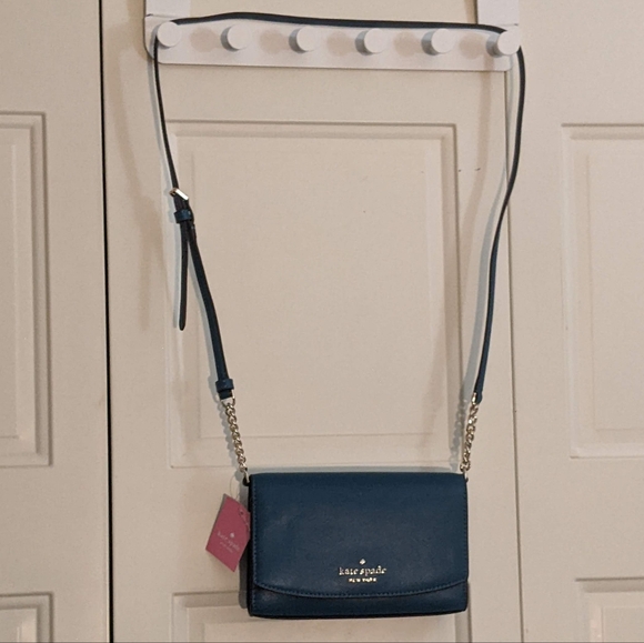 Kate Spade teal crossbody purse & card wallet set - Picture 2 of 4
